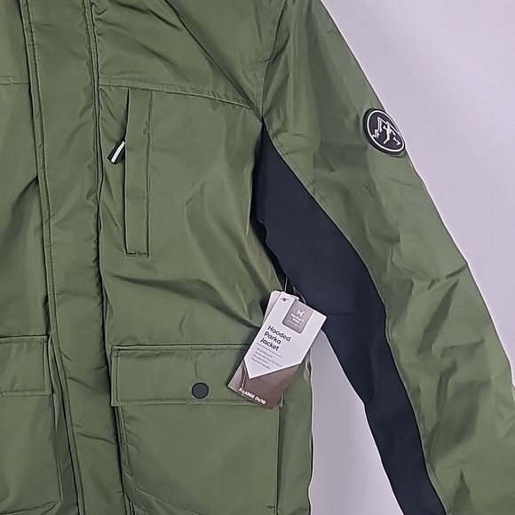 NEW Member's Mark Boy's Ultimate Weather Resistant Parka Olive Jacket Sz 14/16 - Picture 2 of 7